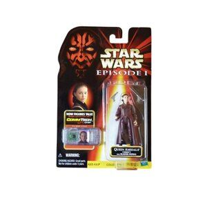 Star Wars Episode I Queen Amidala Action Figure With Blaster Pistols & CommTech